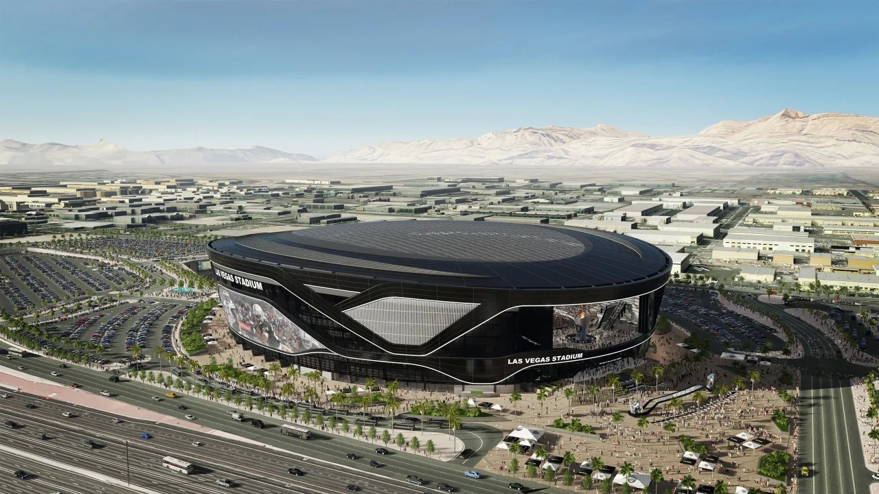 View of Las Vegas Raiders Stadium